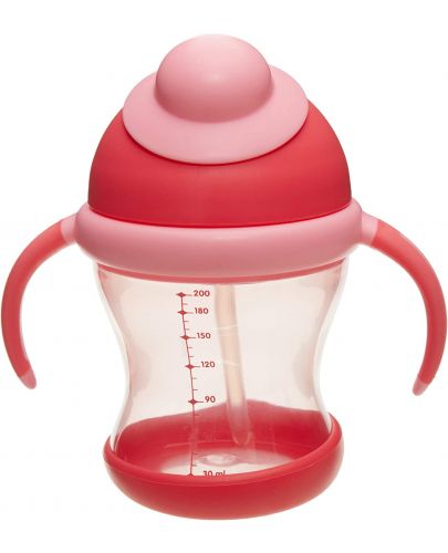 Чаша със сламка и дръжки Wee Baby  - Червена, 200 ml - 3