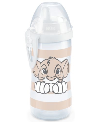 Чаша с твърд накрайник NUK - Kiddy Cup, 300 ml, Lion King  - 1