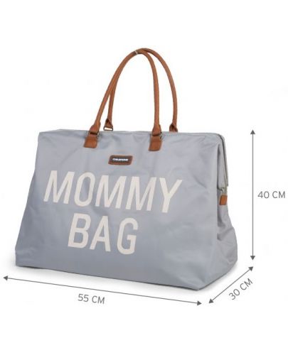 Чанта за принадлежности ChildHome - Mommy Bag, сива - 5