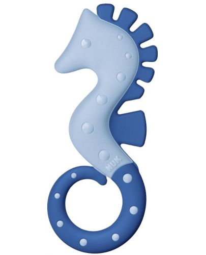 Чесалка за зъби Nuk - Морско конче, синя - 1