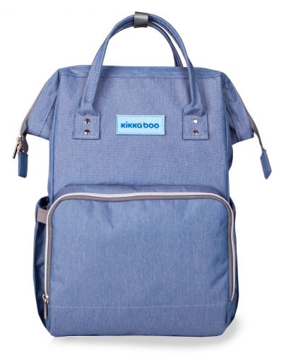Чанта за бебешки принадлежности 2 в 1 KikkaBoo - Siena, светло синя - 2