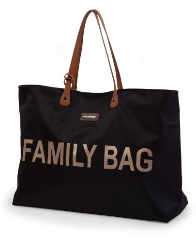 Чанта за принадлежности ChildHome - Family Bag, черно-златно - 2