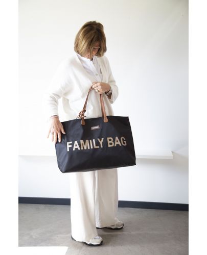 Чанта за принадлежности ChildHome - Family Bag, черно-златно - 8