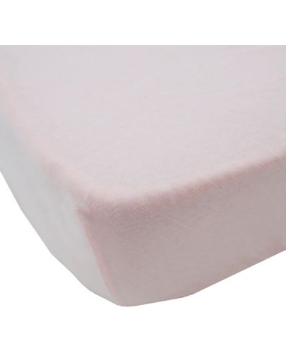 Чаршафи Babycalin - 2 броя, 60 х 120 cm, 100% памук, бял/розов - 4
