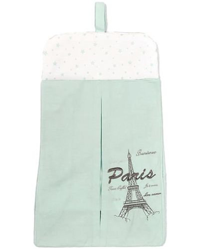 Чанта за пелени Bambino Casa - Paris, Mint - 1