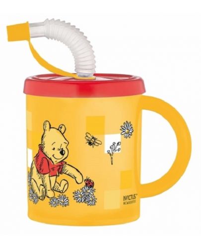 Чаша със сламка и дръжка Disney - Winnie The Pooh, 210 ml - 1
