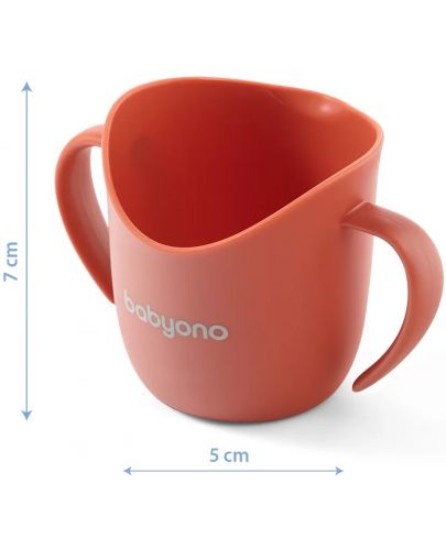 Чаша за самостоятелно пиене Babyono - Червена - 3