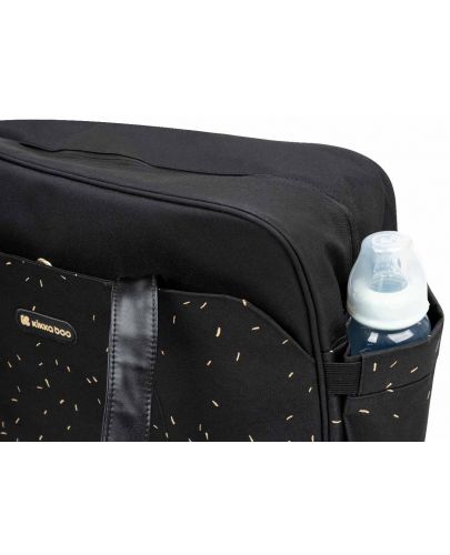 Чанта за бебешки принадлежности KikkaBoo - Chelsea, Confetti Black - 4