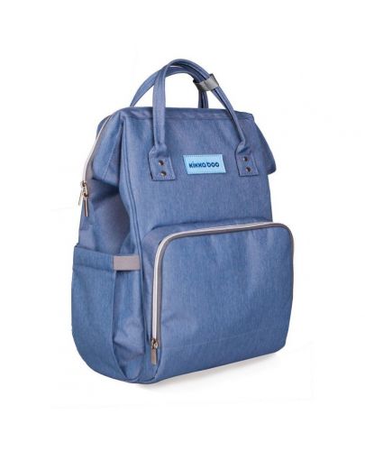 Чанта за бебешки принадлежности 2 в 1 KikkaBoo - Siena, светло синя - 1