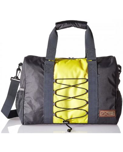Чанта за количка Phil&Teds - Mountain Buggy, V1, с халки, сиво с жълто - 3