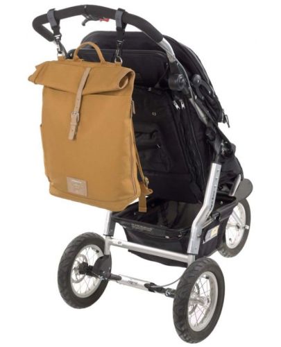 Чанта за бебешка количка с аксесоари Lassig - Rolltop, Curry - 5