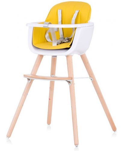Столче за хранене 2 в1 Chipolino Woody - Жълто - 1