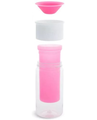 Чаша със стикери Munchkin - Pink, 266 ml - 2