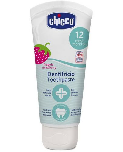 Chicco Паста за зъби ягода, 50 ml, 12м+  C0105 - 1