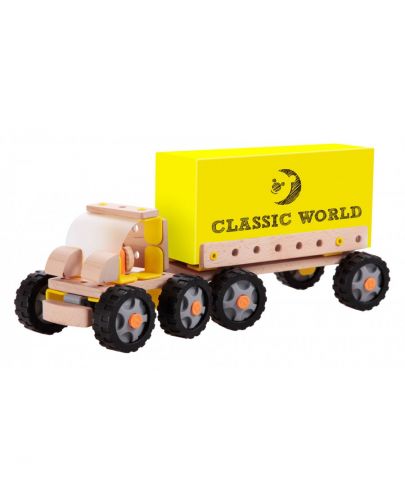 Детски дървен камион - контейнеровоз Classic World - 1