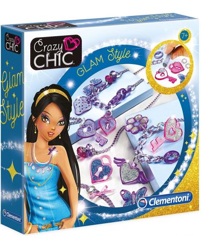 Творчески комплект Clementoni Crazy Chic - Направи си сам гривни, Glam - 1