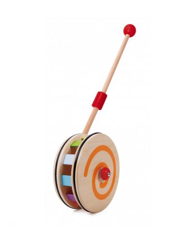 Дървена играчка за бутане Classic World - Цветовете на дъгата - 2