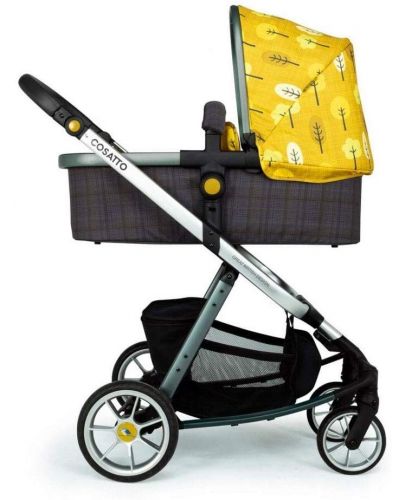 Бебешка количка Cosatto Giggle Quad - Spot The Birdie, с чанта, кошница и адаптери - 5