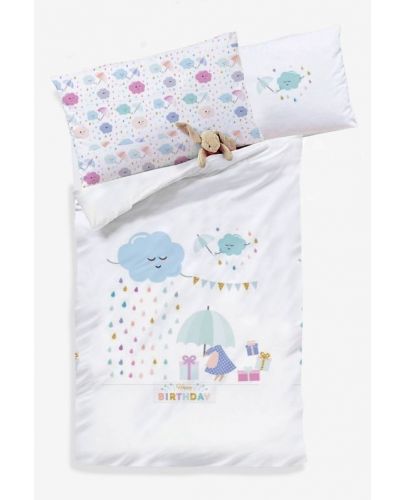 Бебешки спален комплект Dizain Baby - Happy Birthday, 8 части , 70 x 140 cm - 1