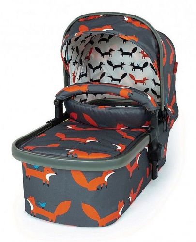 Бебешка количка Cosatto Giggle Quad - Charcoal Mister Fox, с чанта, кошница и адаптери - 5