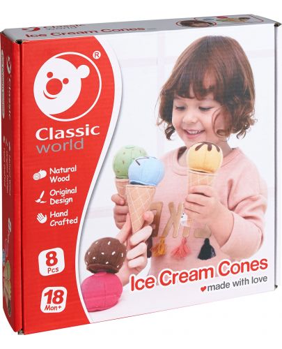 Игрален комплект Classic World - Сладоледи от текстил - 4