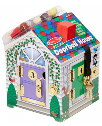 Дървена играчка Melissa & Doug - Къщата на доктора, с ключове - 1