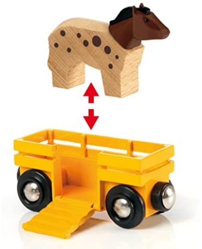 Дървена играчка Brio - Влакче Ферма - 3