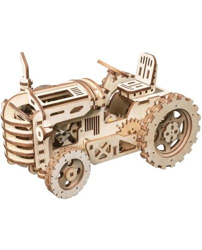 Дървен 3D пъзел Robo Time от 135 части - Трактор - 1