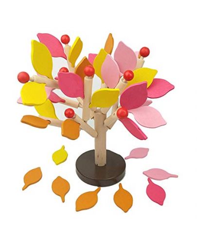 Дървен 3D пъзел Smart Baby - Дърво за сглобяване с есенни листа - 1