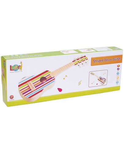 Детски музикален инструмент Lelin - Китара, с цветни ленти - 2