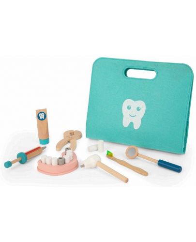 Дървен зъболекарски комплект Moni - 19 части - 3