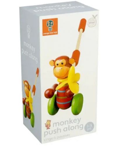 Дървена буталка Orange Tree Toys - Animals Collection, Маймунка - 2