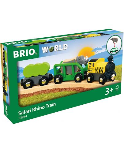 Дървена играчка Brio - Влакче Сафари - 6