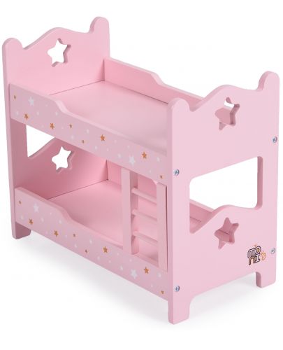 Дървено двуетажно легло за кукла Moni Toys - A003 - 3
