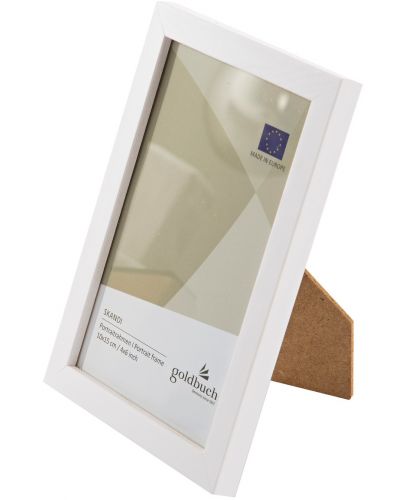 Дървена рамка за снимки Goldbuch - Бяла, 10 x 15 cm - 2