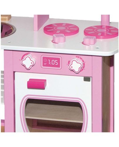 Дървена детска кухня Andreu toys - Rosa, розова - 4