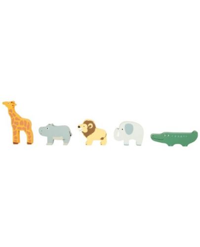 Дървена играчка Small Foot - Кола с животни за сортиране  - 3