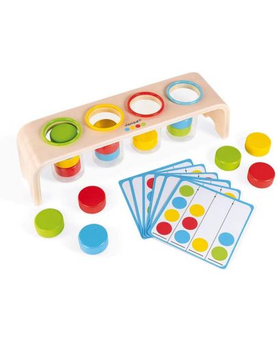 Дървена играчка за сортиране Janod - Опознай цветовете - 4