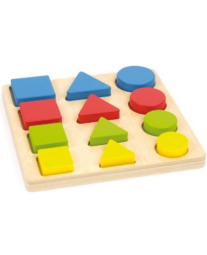 Дървена образователна играчка Andreu toys - Форми, размери и цветове - 2
