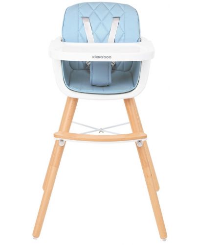 Дървено столче за храненe Kikka Boo - Woody, синьо - 2