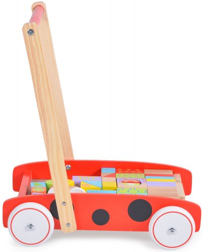 Дървена играчка за прохождане Moni Toys - Калинка  - 3