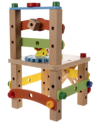 Дървен игрален комплект Iso Trade - Стол за сглобяване - 4