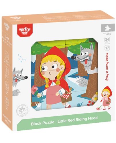 Дървени Кубчета Tooky Toy - Red Riding Hood - 2