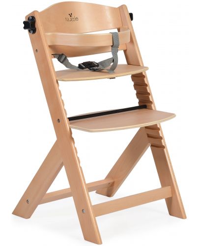 Дървен стол за хранене 2в1 Cangaroo - Nuttle, натурален - 7
