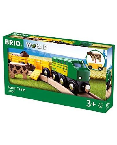 Дървена играчка Brio - Влакче Ферма - 5