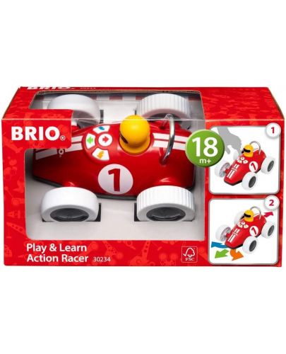 Дървена играчка Brio - Състезателна Количка - 3