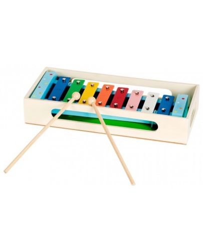 Дървена музикална играчка Pino - Ксилофон, лисиче, в кутия - 1