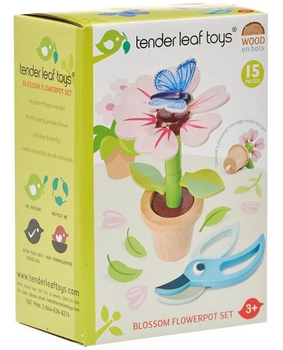 Дървен игрален комплект Tender Leaf Toys - Цвете в саксия - 6