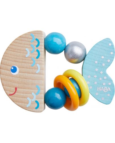Дървена бебешка играчка Haba, Рибка - 1