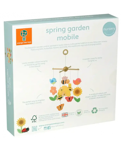 Дървена висяща играчка Orange Tree Toys - Градина, Spring Garden - 3
